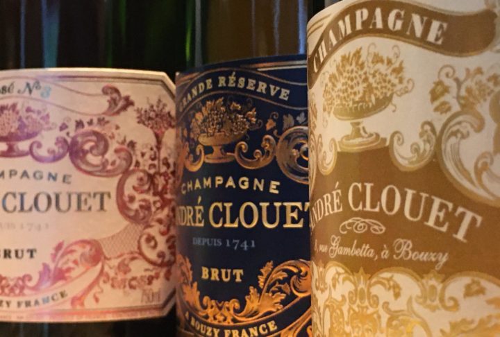 Drei Flaschen Champagner von Andre Clouet